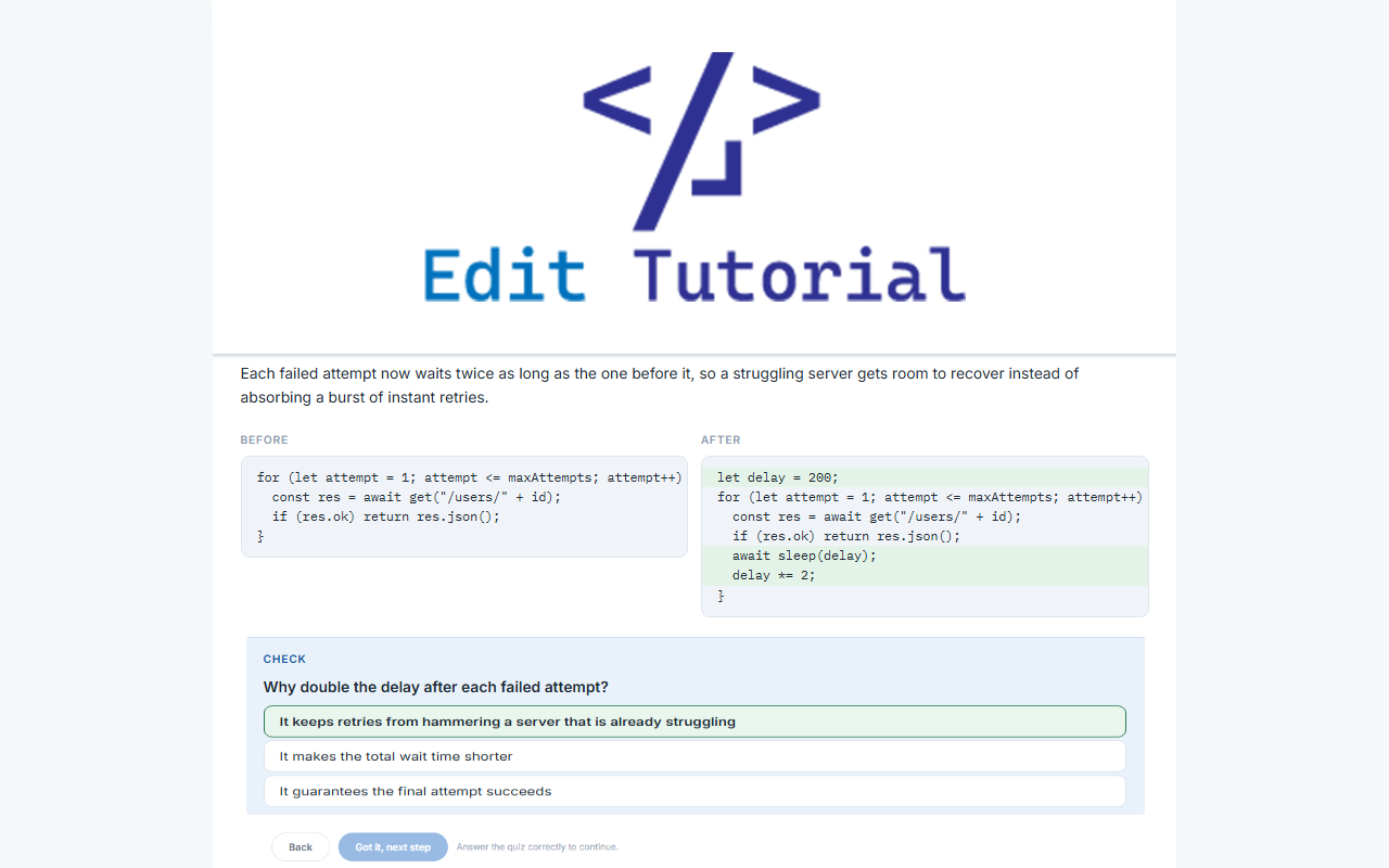 Edit Tutorial canvas preview